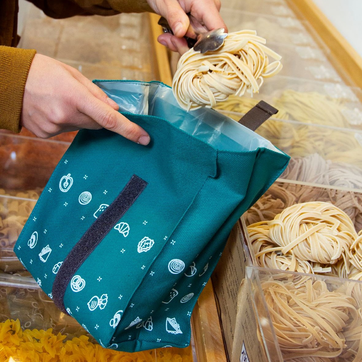 Tagliatelle in der Snack-Tüüt