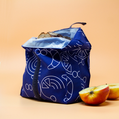 Snack-Tüüt blau abstrakt