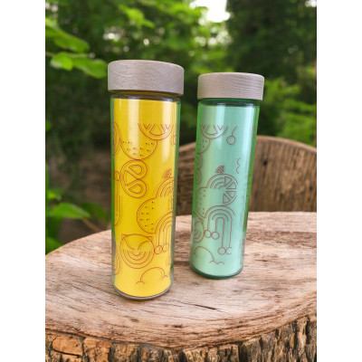 TrinkFlääsch abstrakt rot 0,5l